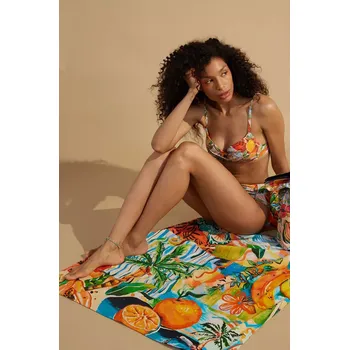 Ručník Bavlněný plážový ručník Medicine 100 x 180 cm RS25.REU801 vícebarevná MLA, vel. ONE SIZE