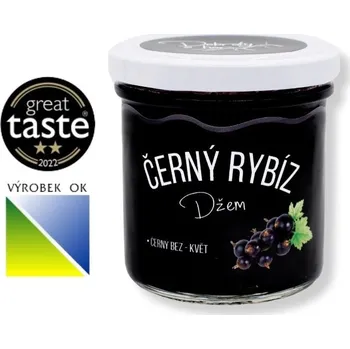 Dobroty z hor Džem Černý rybíz - květ černého bezu Hmotnost balení: 210 g