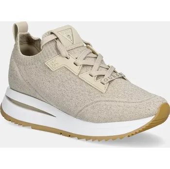 Dámské tenisky Tenisky Guess ESTI béžová barva, FLPEST FAB12 FLPEST.FAB12.BEIGE 80X, EUR 36