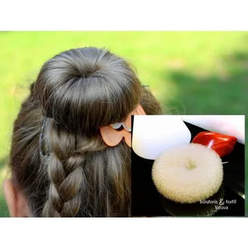 Hair Donut - vycpávka do drdolu smetanová malá BD003