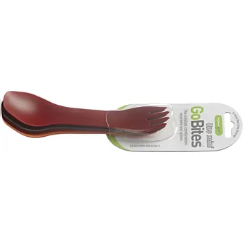 Příbor humangear GoBites UNO Příbor Mini 3 ks červený, šedý, oranžový