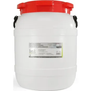 BasicNature Sud se širokým hrdlem bílý 54 L