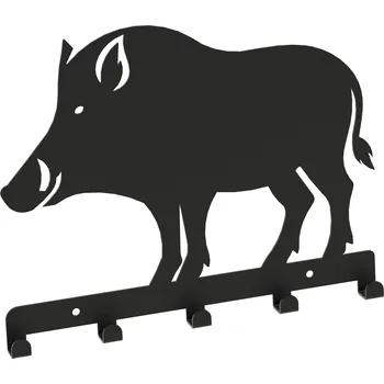 Věšák Šatní ramínko kovový Domer černý