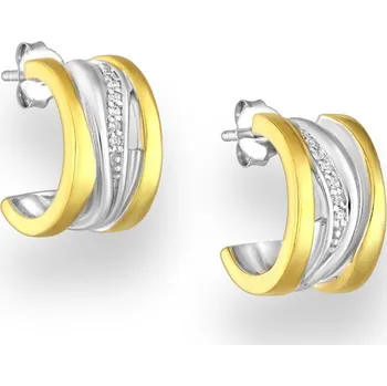 Náušnice Stříbrné náušnice Eliane