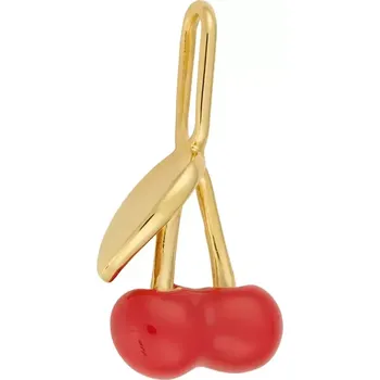 Přívěsek Pozlacený stříbrný přívěsek Design Letters 90302032CHERRY zlatá GLD, vel. ONE SIZE