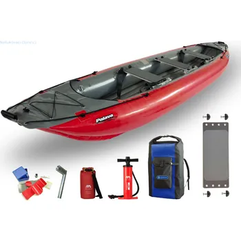 Kanoe KANOE PÁLAVA GUMOTEX Set pro 3 osoby Červená