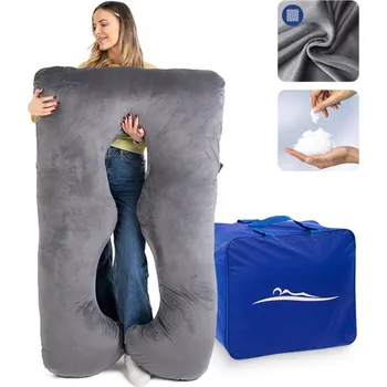 Polštář Ortopedický polštář MKS 100x150 cm, hypoalergenní, s povlakem a taškou