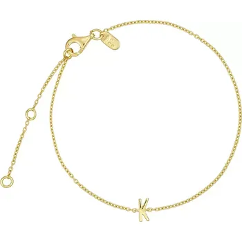 Náramek Pozlacený stříbrný náramek Design Letters 90501010K zlatá GLD, vel. ONE SIZE