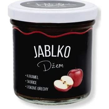 Dobroty z hor Džem Jablko - karamel, pečené lískové ořechy, skořice Hmotnost balení: 155 g