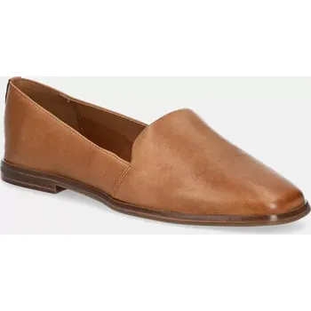 Dámské mokasíny Kožené mokasíny Aldo CARAELIA dámské, hnědá barva, na plochém podpatku, 13966659 82X, EUR 40