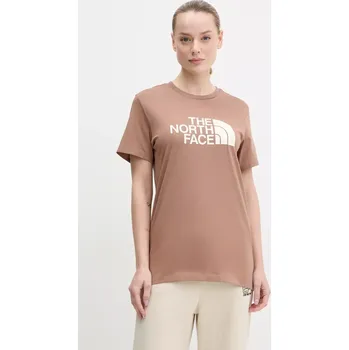 Tričko The North Face Relaxed Easy hnědá barva, NF0A8A6GAIA1 84X, vel. XS