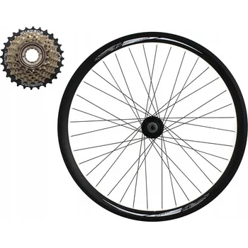 Zapletené kolo ZADNÍ KOLO NA KOLO 27,5 PALCŮ V-BRAKE + 7 RYCHLOSTNÍ VOLNOBĚH SHIMANO