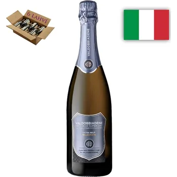 Cantina Produttori di Valdobbiadene Valdobbiadene Prosecco Superiore DOCG Extra Brut Scudo Ardesia 6 x 0,75l, bílé víno