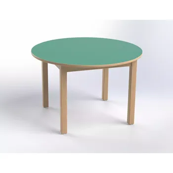 Jídelní stůl Kulatý stůl průměr 100 cm, volitelná barva dekoru desky, výška 64 cm