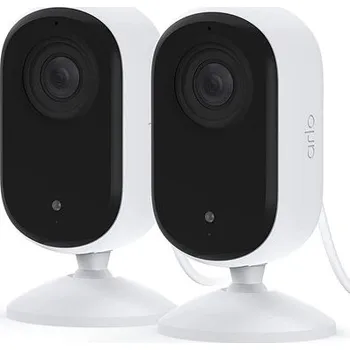 IP kamera Arlo Essential Gen.2 2K Indoor Security Camera, 2ks, bílá