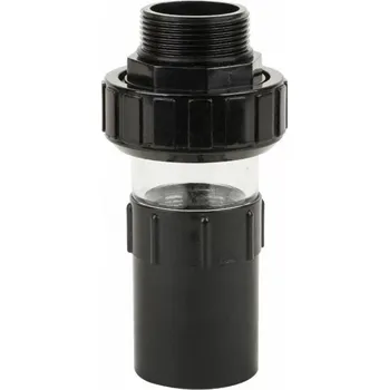 Příslušenství k čerpadlu Šroubení k filtraci, černé s průhledítkem