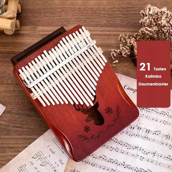 Obraz DŘEVĚNÁ KALIMBA 21 KLÁVES, AFRICKÝ PL