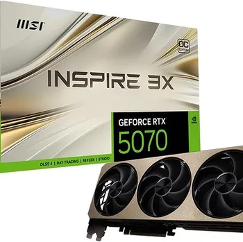 Grafická karta MSI GeForce RTX 5070 12G INSPIRE 3X OC