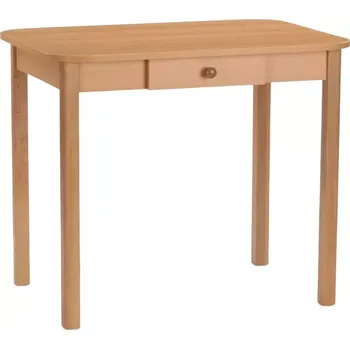 Jídelní stůl Pevný jídelní stůl Piko se zásuvkou Bílá Doprava ZDARMA.