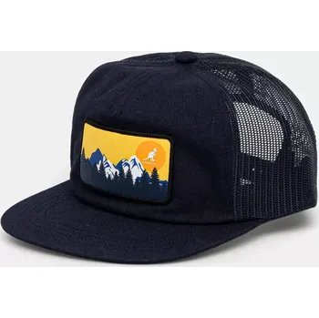 Kšiltovka Kšiltovka Kangol OUTDOOR PATCH TRUCKER tmavomodrá barva, hladká, K5440.NV411 59X, vel. ONE SIZE