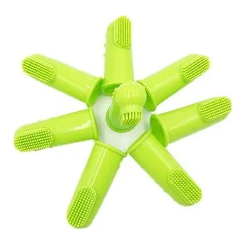 Zubní kartáček Super měkký zubní kartáček pro mazlíčky 5,4cm Zelená