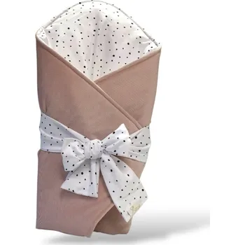 Zavinovačka MIMOUŠEK Zavinovačka SENSE černé tečky sépiová Rozměr: 80x80 cm