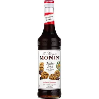 Sirup Monin Chocolate Cookie sirup (čokoládová sušenka) přináší bohatou a lahodnou chuť čokoládových sušenek do vašich nápojů a dezertů. Tento sirup zachycuje sladkost a jemnou křupavost klasických čokoládových sušenek, což z něj dělá ideální přísadu pro přípra