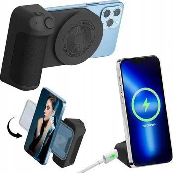 DRŽÁK TELEFONU POWERBANK MAGNETICKÝ STATIV SELFIE TYČ 3300mA