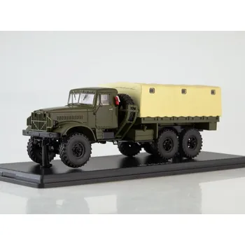 autíčko SSM - Start Scale Models KrAZ-214 khaki 1:43 - SSM KrAZ 214 - kovový model auta