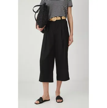 Dámské kalhoty Kalhoty Medicine dámské, černá barva, široké, high waist RS25.SPD802 99X, vel. L