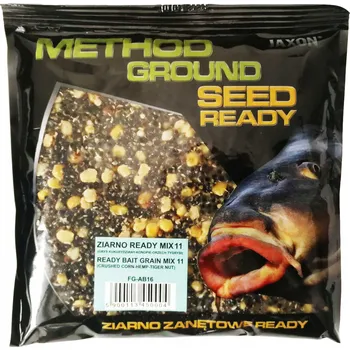Návnadová surovina Směs zrn MIX 11 Jaxon pro plavanou a položenou 0,5 kg METHOD GROUND READY