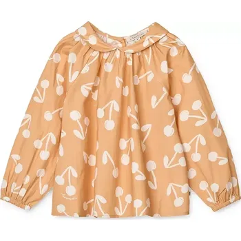Dívčí tričko Dětská bavlněná halenka Liewood Rhea Printed Top oranžová barva, vzorovaná, LW19917 20X, vel. 104