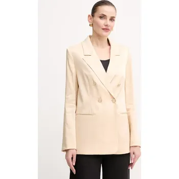 Dámské sako Sako Guess CAMILLE béžová barva, W5GN63 WH5F0 W5GN63.WH5F0 08X, vel. M