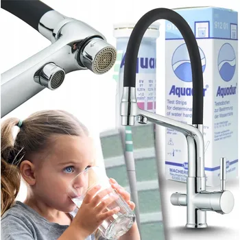 Vodovodní baterie Stojánková kuchyňská baterie Ari Flexible černá, stříbrná, šedá