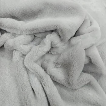 Prostěradlo Přehoz Dywanex/ Pletenina kožíšek polyester 160 cm x 100 cm Stříbrný