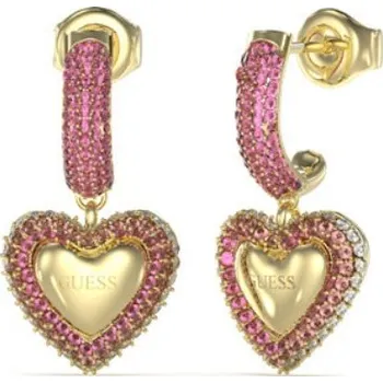 Náušnice Guess Pozlacené ocelové náušnice Beloved JUBE05010JWYGPKT/U + 2 měsíce na vrácení zboží