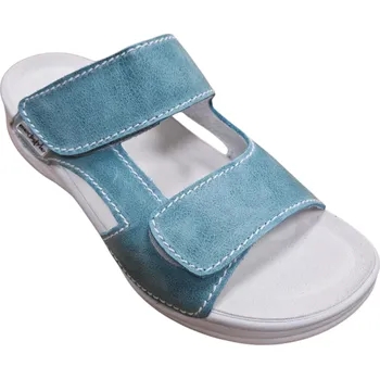 Dámská obuv Zdravotní pantofle na ostruhy Medistyle Mirka LM-T17/1B/OST modrozelené Velikost: 40 (6.5)