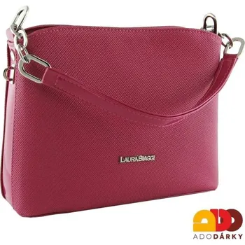 Kabelka Kabelka Laura Biaggi tmavě růžová 28 cm (Růžová kabelka pro dámy)