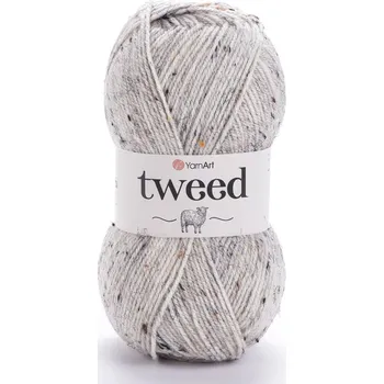Galanterie Pletací příze YarnArt TWEED 221 přírodní s barevnými nopky, 100g/300m