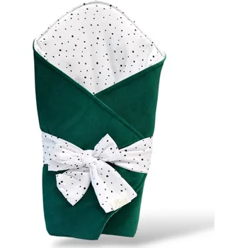 Zavinovačka MIMOUŠEK Zavinovačka SENSE černé tečky galapágy Rozměr: 80x80 cm