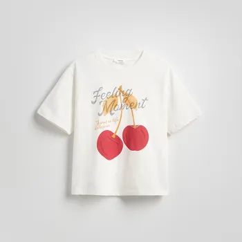 Reserved - Oversized tričko s ozdobami - krémová - 363GU-01X - 363GU-01X-L