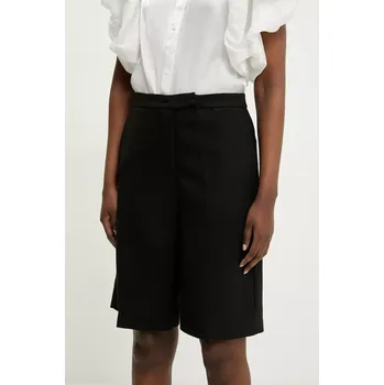 Dámské kraťasy Kraťasy Answear.LAB dámské, černá barva, hladké, high waist B9840.flk 99X, vel. S