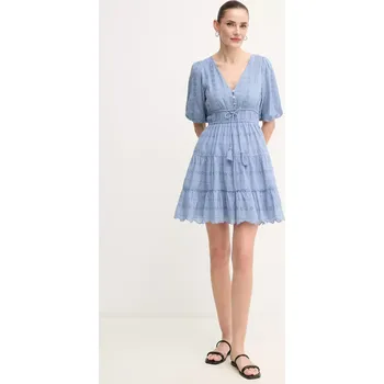 Dámské šaty Bavlněné šaty Pepe Jeans DAY PL953694 modrá 95X, vel. L