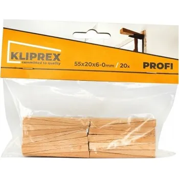 Zdenické nářadí Klínky podlahové 55 x 20 x 6-0 balení 20 ks XTline - bal