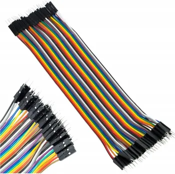 IP kamera Kabel MSALAMON Propojovací vodiče 20 cm, 40 ks, samec-samec