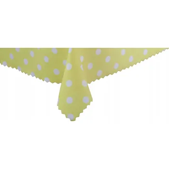 ubrus Ubrus Odolný vůči Skvrnám Puntíky Hrášky Žlutý 160x360 cm