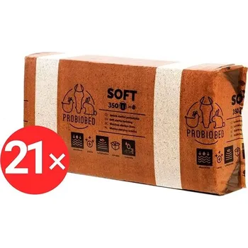 Podestýlka pro hlodavce ProBioBED SOFT extra jemná sterilní podestýlka 350 l 20 kg - paleta = 21 ks