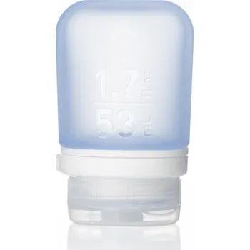 Láhev humangear GoToob+ Silikonová cestovní láhev / nádoba 53 ml modrá