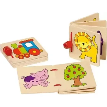 Hudební nástroj pro děti Goki Dřevěná obrázková knížka 1 ks