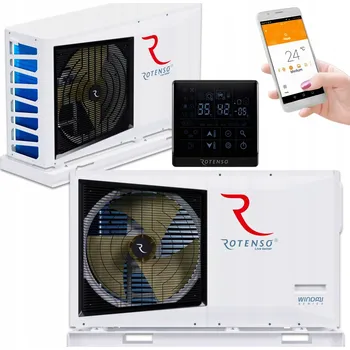 Tepelné čerpadlo Tepelné čerpadlo ROTENSO Windmi Mono 10 kW 1-fázové Bílá Monoblock ÚSPORNÉ